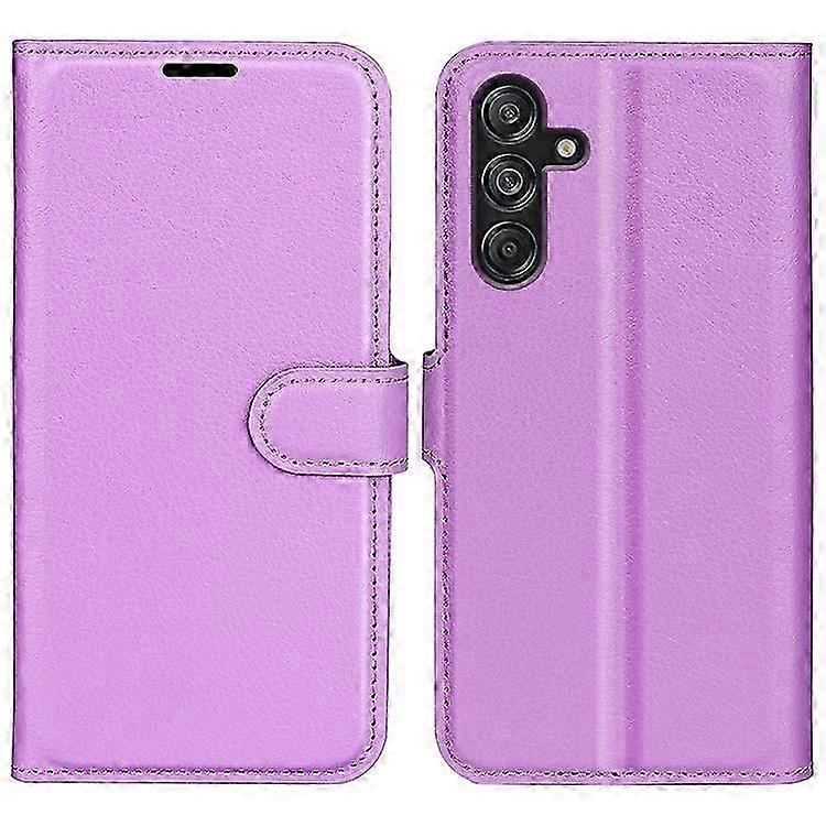 Schutzhülle Für Galaxy M55 5g / C55 5g / F55 5g, Brieftaschenfunktion Mit Kartenfächern, Litschi-textur, Robuste Handyhülle