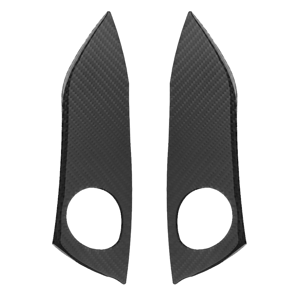 2 Carbonfaser-rahmenblenden Für Warnlichtschalterpanel, Kompatibel Mit Toyota Rav4 2006-2012