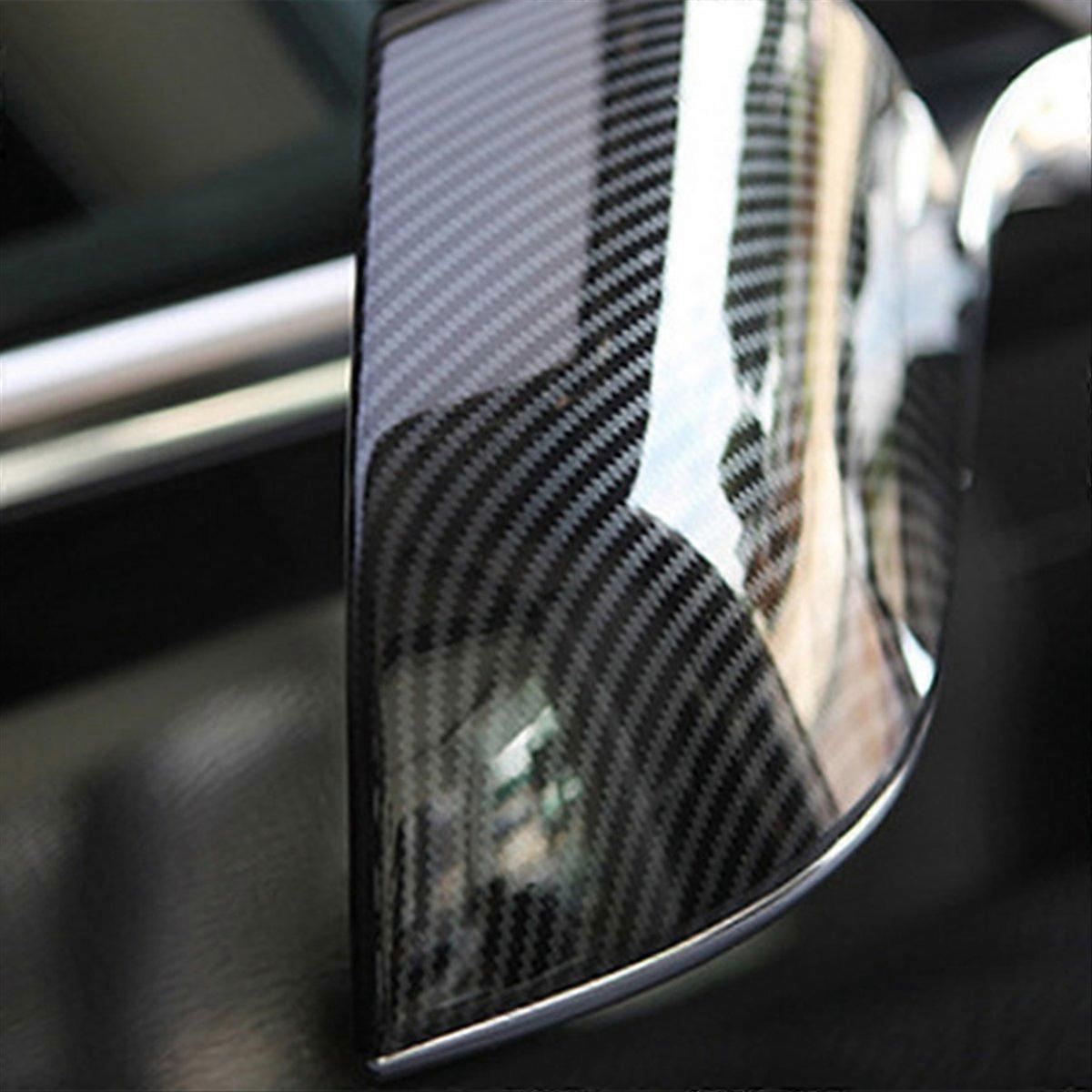Außenspiegelabdeckung Aus Kohlefaser Für Tesla Model 3 (2017–2024), Zierleiste Für Autospiegel In Kohlefaseroptik, Schwarzer Schutz, 1 Stück