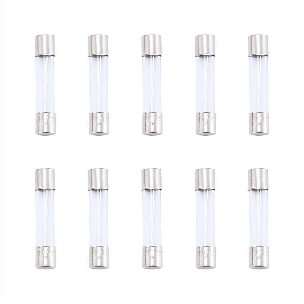 10 Glassicherungen 6x30mm 250v 10a, Flinke Patronensicherungen, 10er-packung