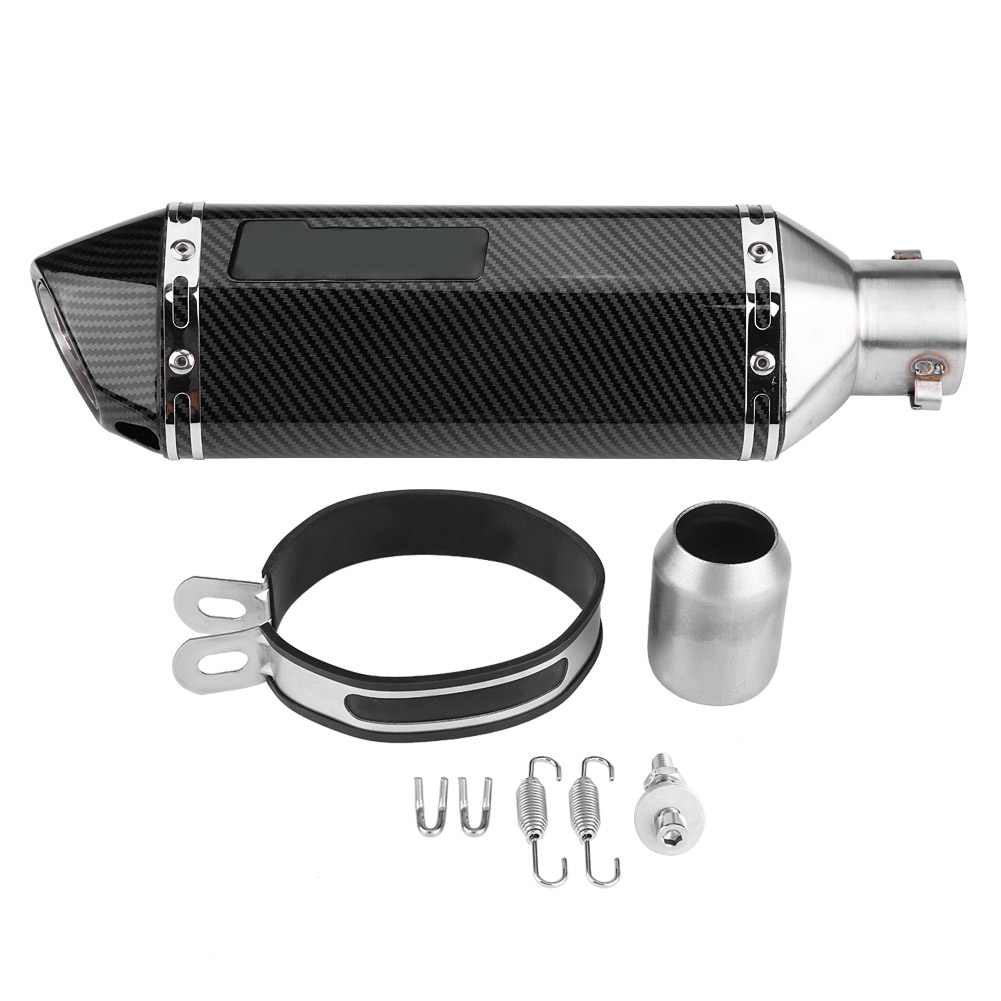 Komplette Motorradauspuffanlage, Endschalldämpfer Kompatibel Mit Honda, Yamaha, Suzuki Und Kawasaki.