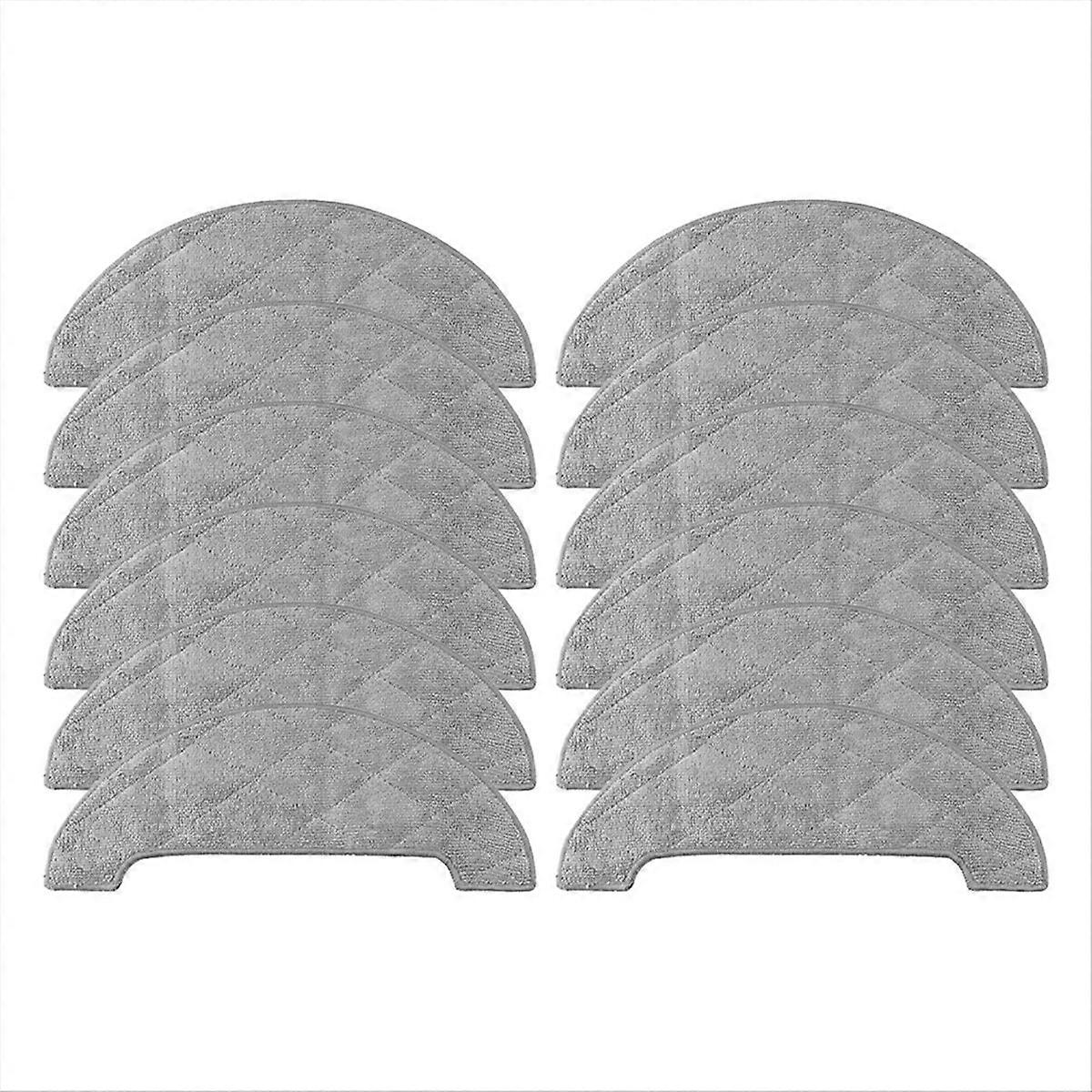 Rv1 Pro Ersatzmopptücher, 12-teiliges Set, Kompatibles Reinigungszubehör, Saugfähiges, Waschbares Und Wiederverwendbares Gewebe, Ideal Für Hartböden, 40 Cm, Für Den Privaten Und Professionellen Gebrau