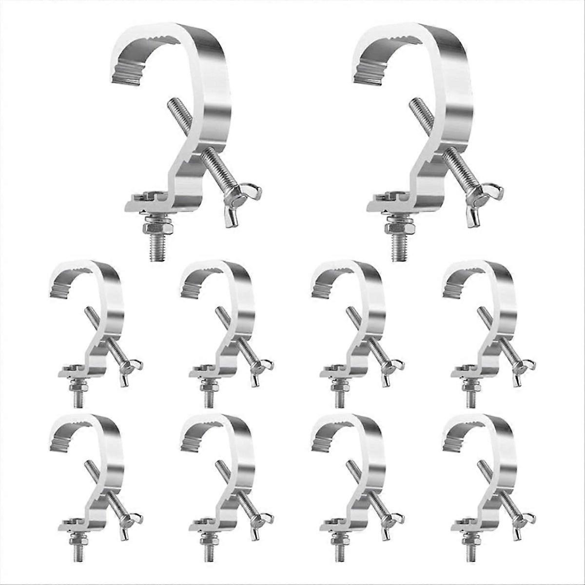 Truss C Clamp Support 1,18-2 Zoll, 10er-packung Bühnenscheinwerferklemmen, Robuste Beleuchtungskörper, Verstellbare Klemmung, Zubehör Für Showequipment, Kompatibel Mit Strukturrohren.