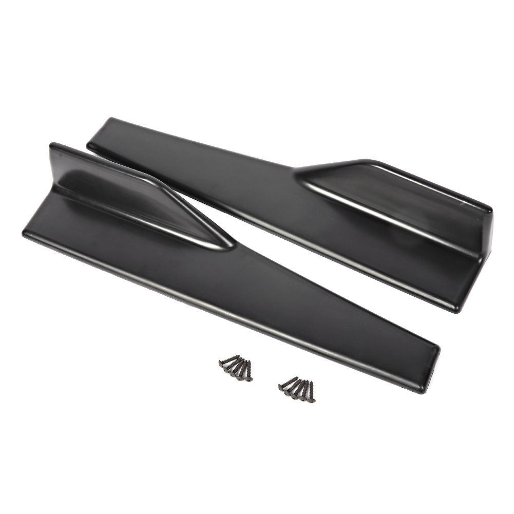 Set Aus 2 Universellen Seitenspoilern Für Autos, Diffusor Aus Kohlefaser, Kohlefaserstruktur, Schwellerfinnen.