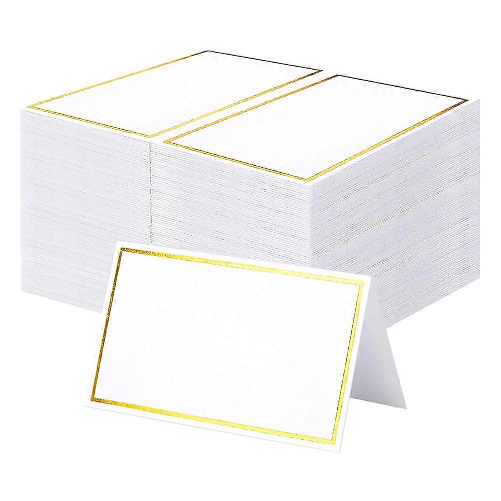120 Goldene Tischkarten, Hochwertige Platzkarten Mit Goldrand, Elegante Etiketten Für Empfänge, Hochzeiten Und Partys, Kompakte Größe, 120 Stück Pro Packung