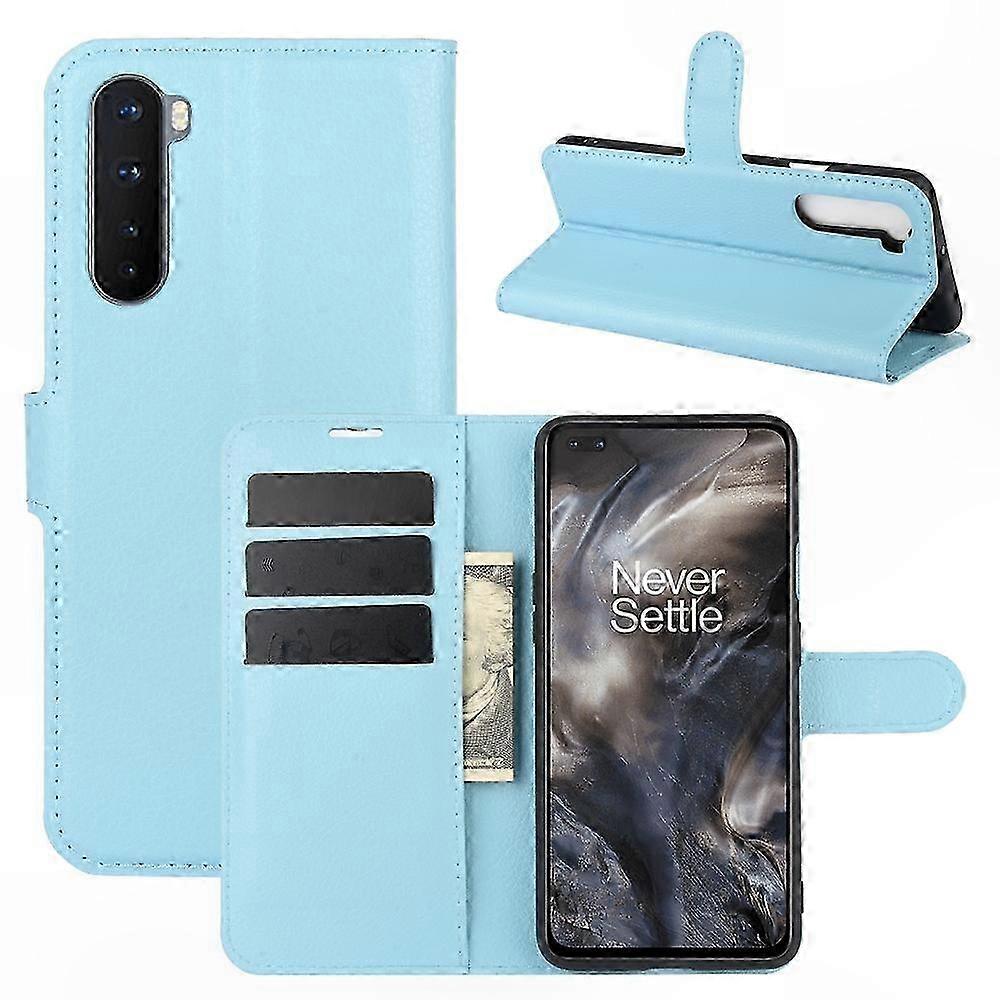 Horizontale Klapphülle Mit Litschi-textur, Kartenhalter Und Brieftaschenfunktion Für Oneplus Nord, Integrierter Ständer