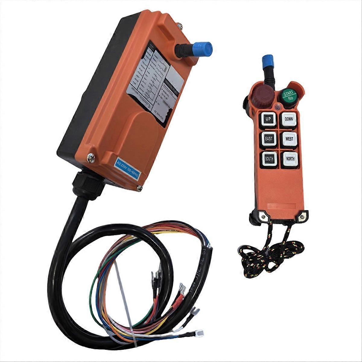 E1 Ac220v Drahtlose Industriefernbedienung Für Brückenkrane, Funkkranschalter, 220v Fernbedienungsbox, Zweigeschwindigkeits-fernbedienung Für Hebezeuge Und Portalkrane