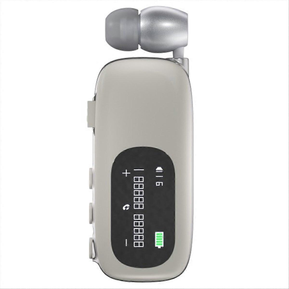 Business-bluetooth-headset, Beige-silberne Farbe, Komfortabel Und Effizient Für Geschäftsanrufe Und Videokonferenzen.
