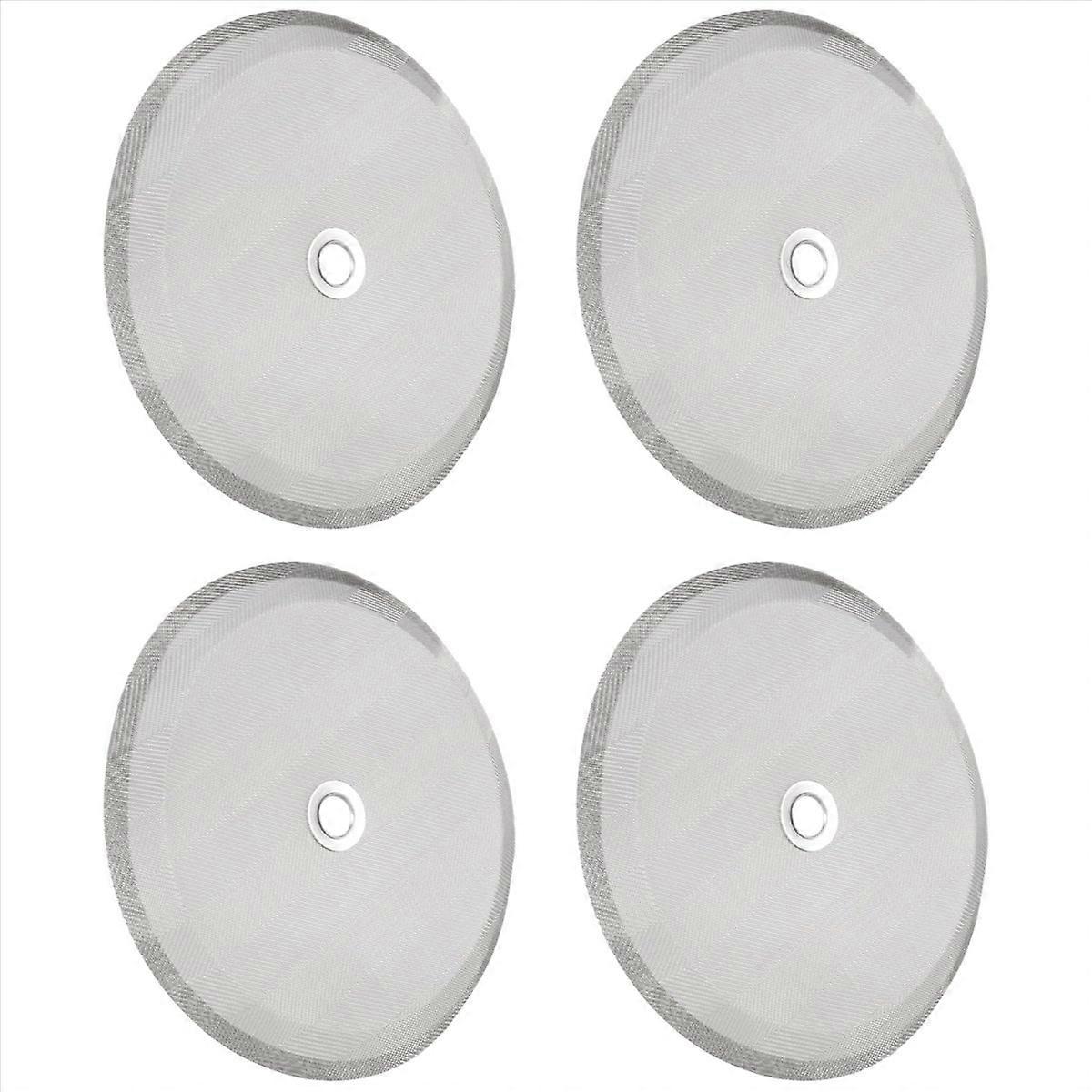 4-teiliges Kaffeefilterset Aus Edelstahl, 4-zoll-edelstahlsieb, Kompatibel Mit Kaffeemaschinen, Wiederverwendbar Und Langlebig, Set Mit 4 Kaffeefiltern