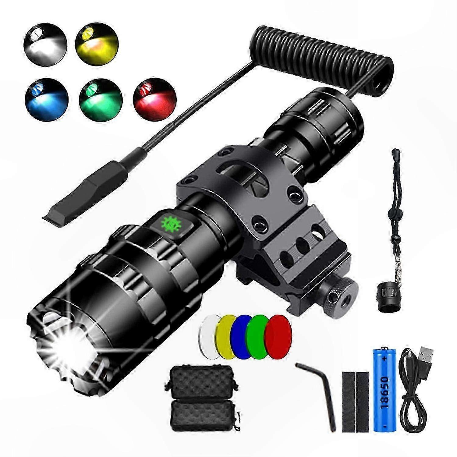 Wiederaufladbare Led-taschenlampe Per Usb, Wasserdicht, Ideal Für Camping, Auto Und Notfälle, Leistungsstarke Außenbeleuchtung, Handlich, Mit Eingebautem Akku