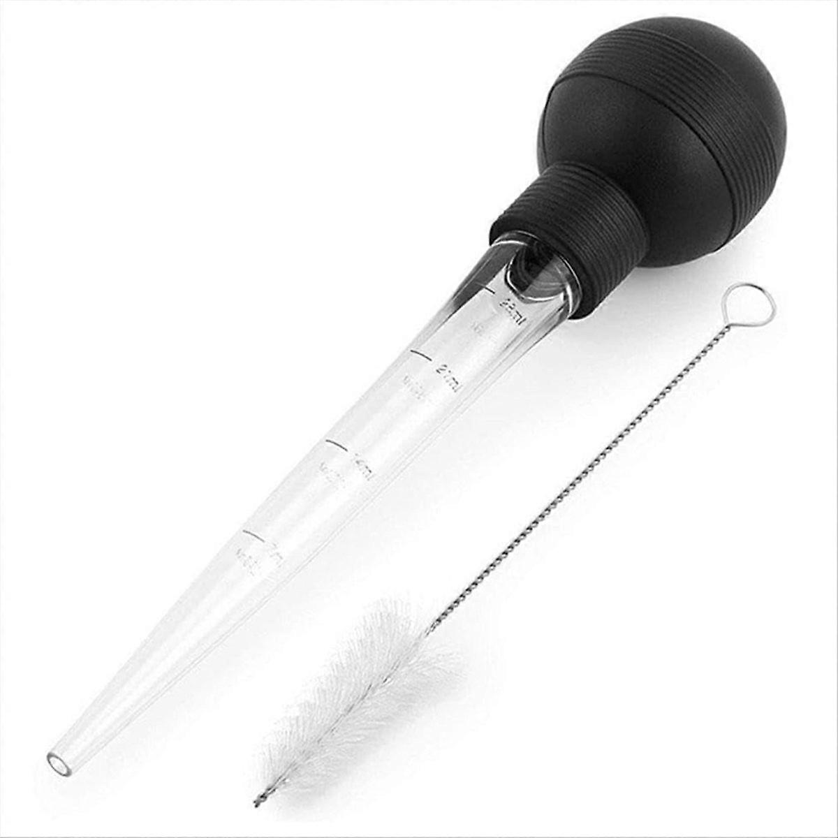 Silikon-kochpipette Mit Saugball Und Reinigungsbürste Für Aromen, Säfte Und Saucen