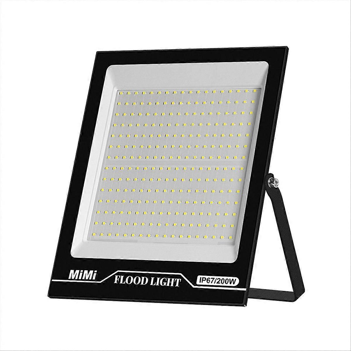 200-w-led-flutlicht Für Den Außenbereich, Warmweißes Licht, Ip67 Wasserdichter Gartenstrahler, Sicherheitsbeleuchtung