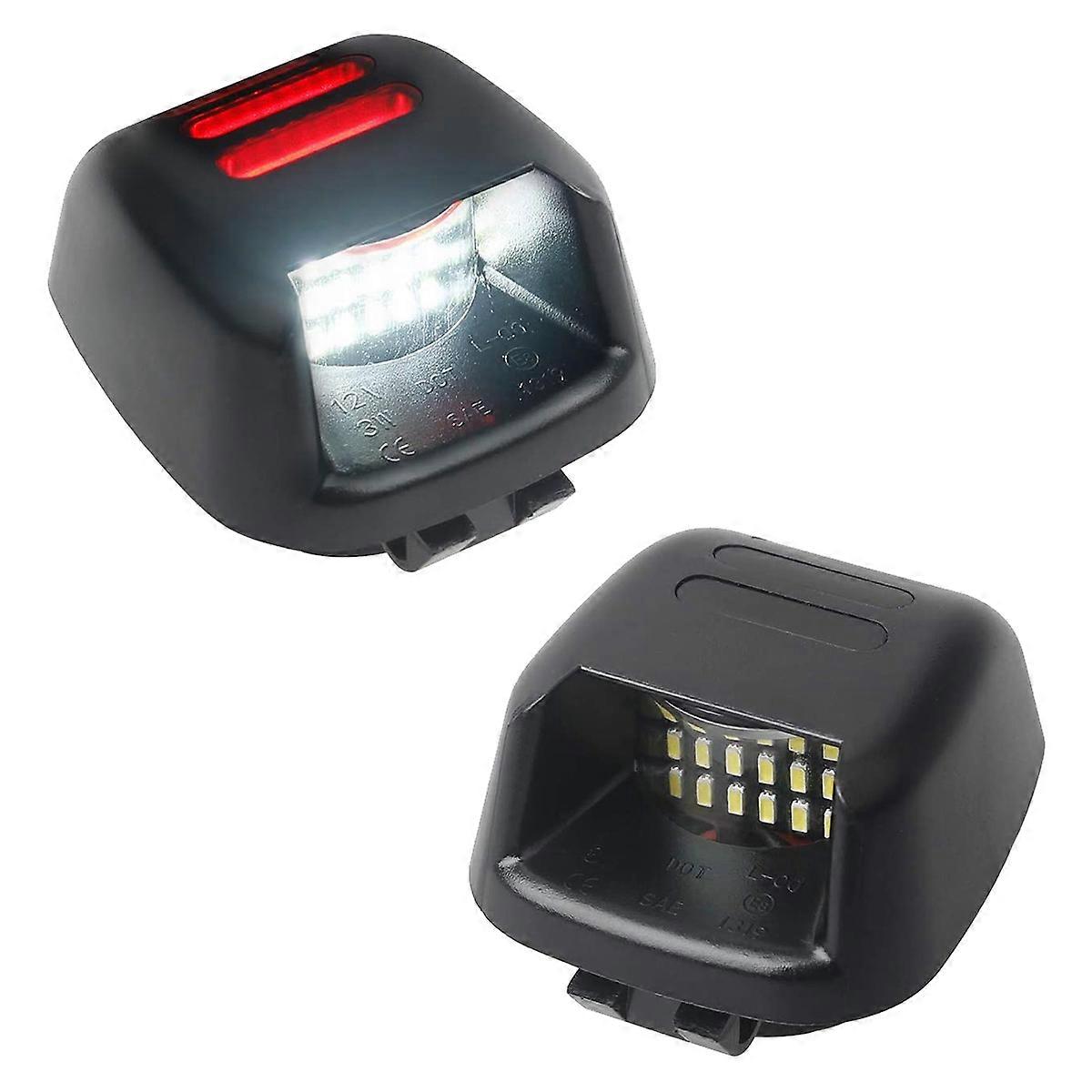 Rote Led-kennzeichenbeleuchtung, 2 Stück, Smd-röhrenbirne Für Navara D40, Hintere Kennzeichenbeleuchtung, Mineralisierte Kennzeichenbeleuchtung, 2er-set, Kompatibel Mit Nissan Pickup, Led-kennzeichenb
