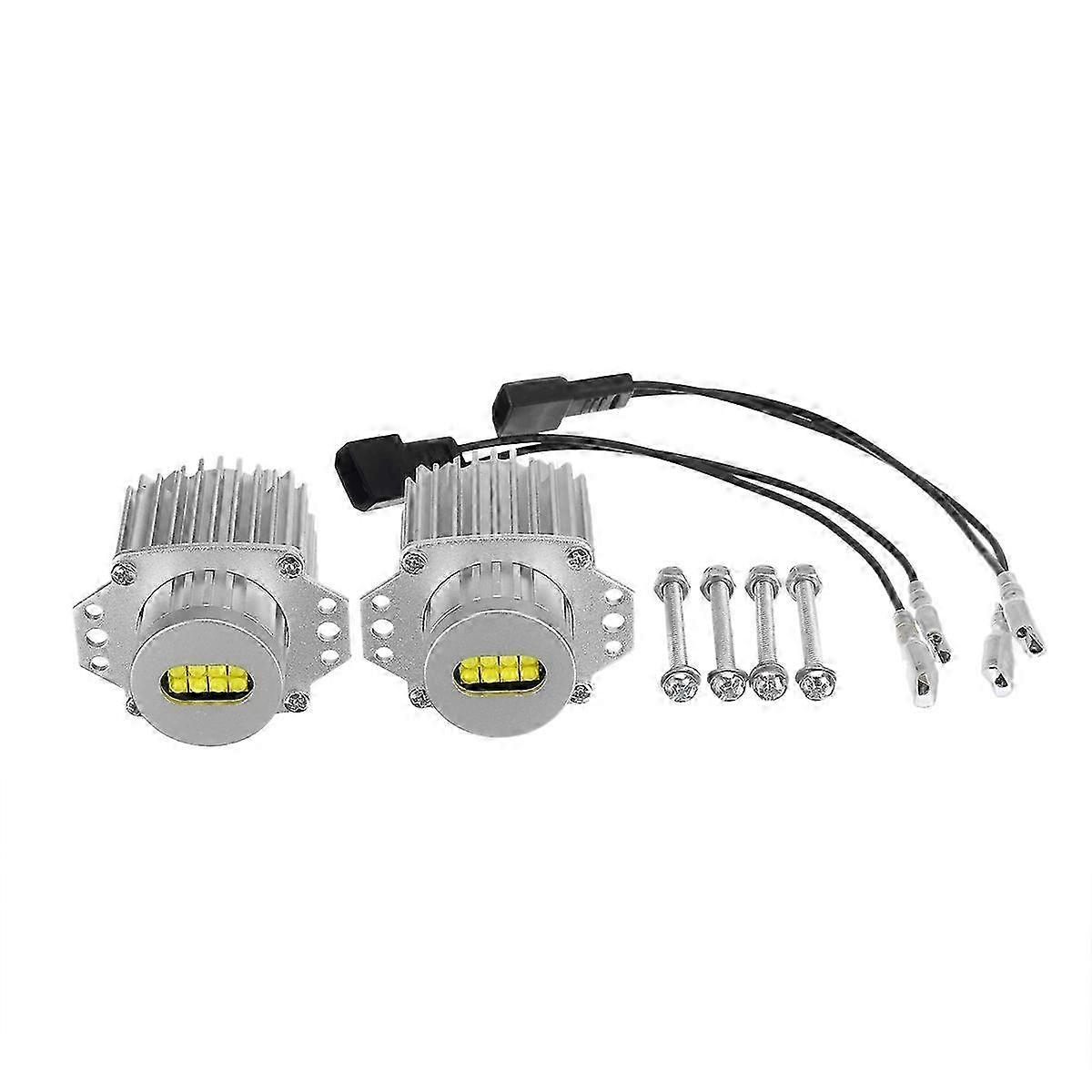 2er-pack 80-w-led-angel-eyes-lampen, Can-bus-fehlerfrei, Kompatibel Mit Bmw 3er E90 E91 (2005–2012), Weiße Ring-positionsleuchten