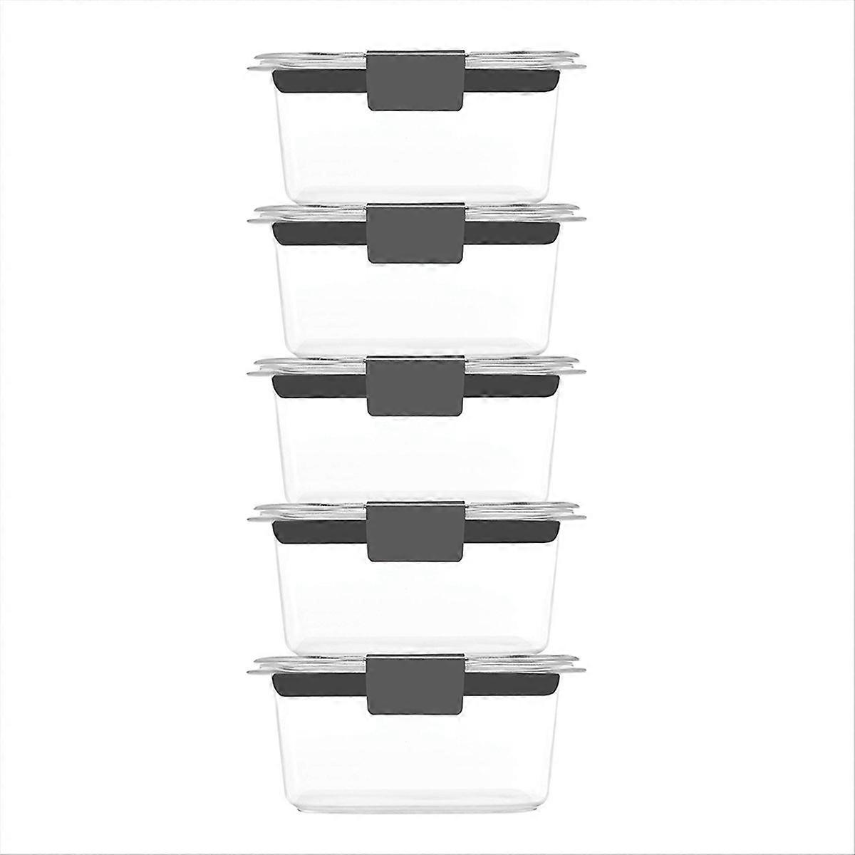 Vorratsdosen Mit Luftdichten Deckeln, 5er-set, Je 350 Ml, Auslaufsichere Behälter Für Frische Lebensmittel.