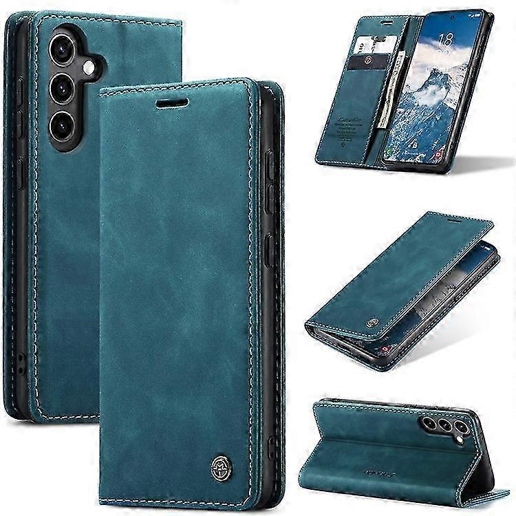 Lederhülle Für Galaxy S25+ Mit Kartenhalter Und Ständer Premium-serie 013, Robuste Schutzhülle