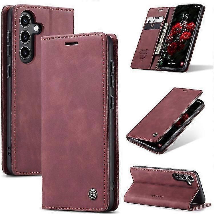 Lederhülle Für Galaxy S25+ Mit Kartenhalter Und Ständer Premium-schutzhülle Serie 013, Elegantes Design, Robust Und Praktisch