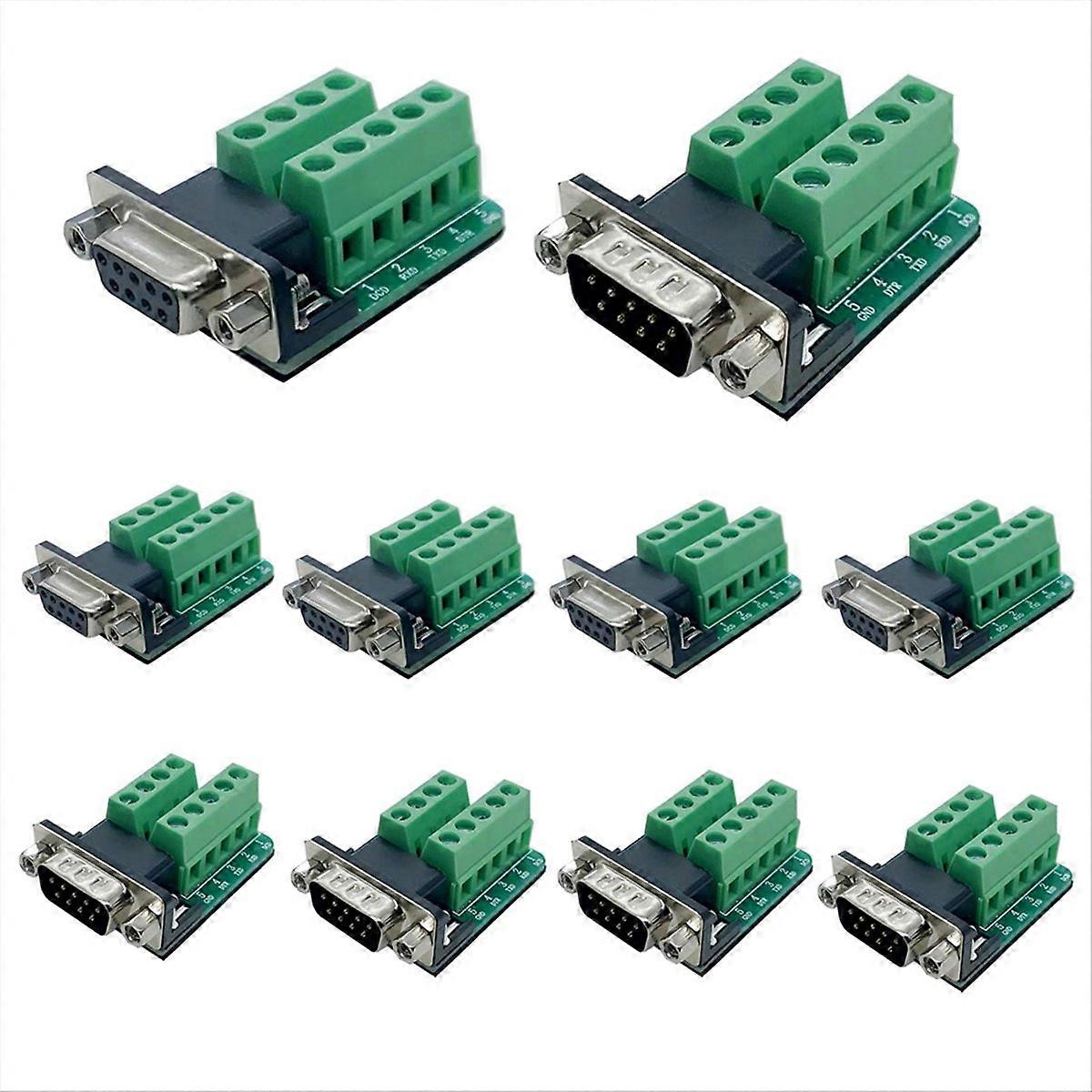 Rs232 D-sub-seriell-auf-2-reihigen-9-pin-steckverbinder-adapter, Breakout-board Für Terminalanschluss