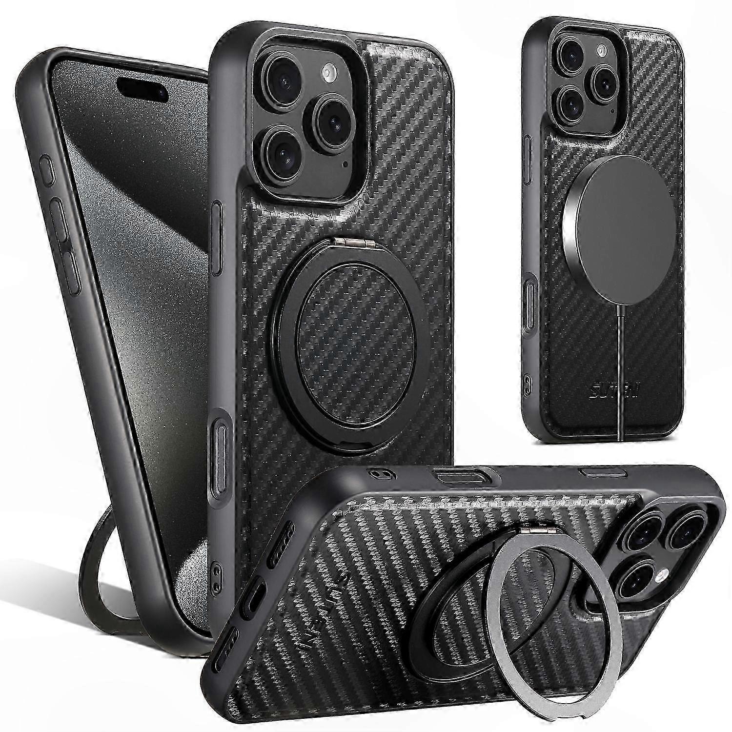 Harte Schutzhülle Für Iphone 16 Pro Max, Stoßfest Und Rutschfest, Kompatibel Mit Kabellosem Laden, Matte Oberfläche, Robust Und Leicht, Umfassender Schutz Im Alltag