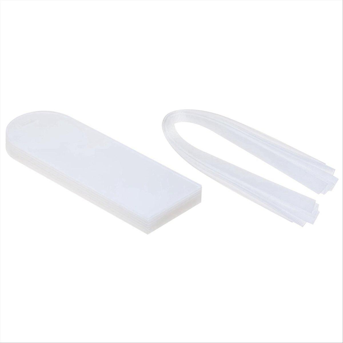 Set Mit 10 Leeren, Transparenten Karten Mit Schleife, Geschenkanhänger Für Hochzeiten, Tischkarten