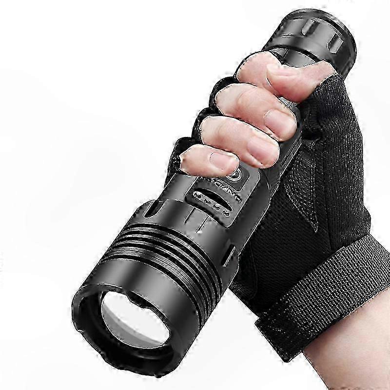 Ultrahelle, Wiederaufladbare Led-taschenlampe, 1000 Lumen, Tragbarer Taktischer Scheinwerfer Für Outdoor-aktivitäten, Notfälle Und Fehlersuche.