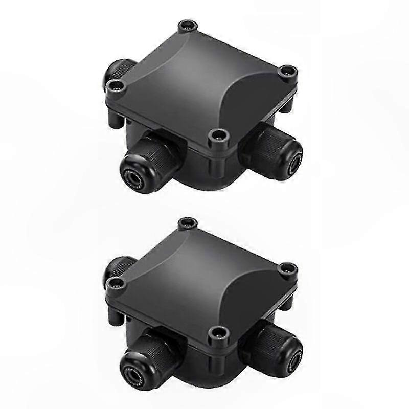 3-wege-wasserdichtkabelverbinder, 2er-pack Ip68-anschlussdosen Für Den Außenbereich