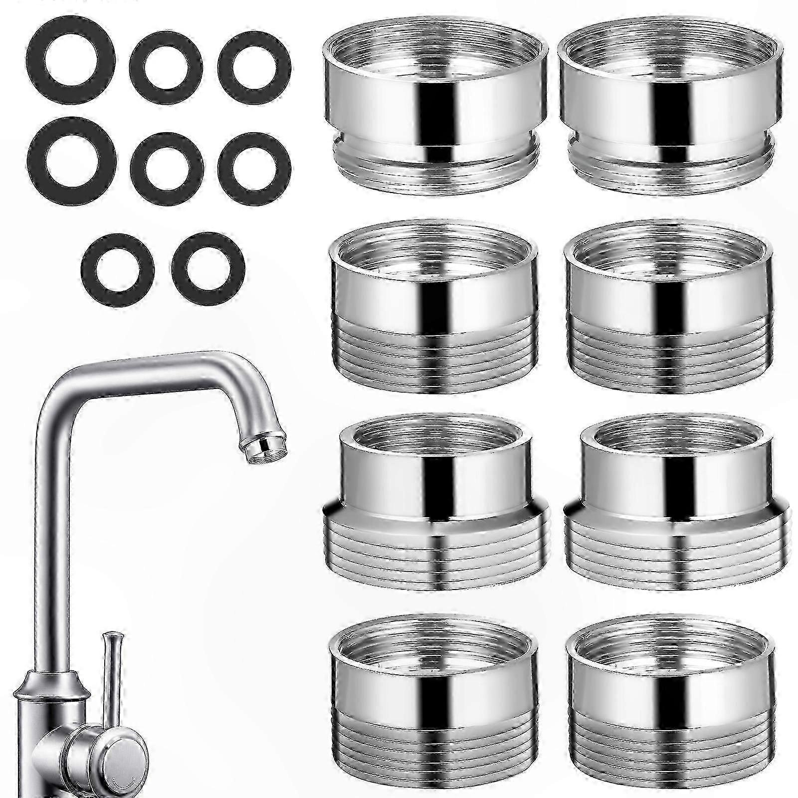 8-teiliger Wasserhahnadapter Für Wasserfilter, Schlauchverbinder Und Küchenlüfter, Abmessungen 2,30 X 2,30 X 1,50 Cm, Typ Ab