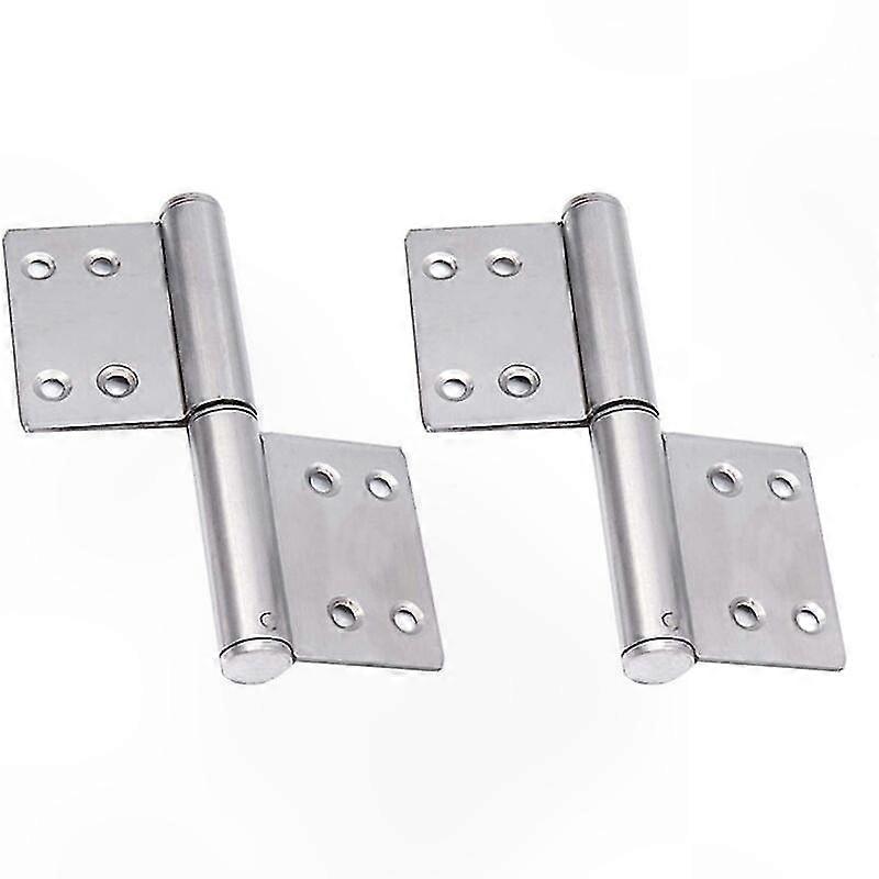 Türscharnier Aus Edelstahl, 2 Stück, 360° Drehbar, Abnehmbar, Geräuschlos, Klappbar, 2-flügeliges Design, Ideal Für Möbel
