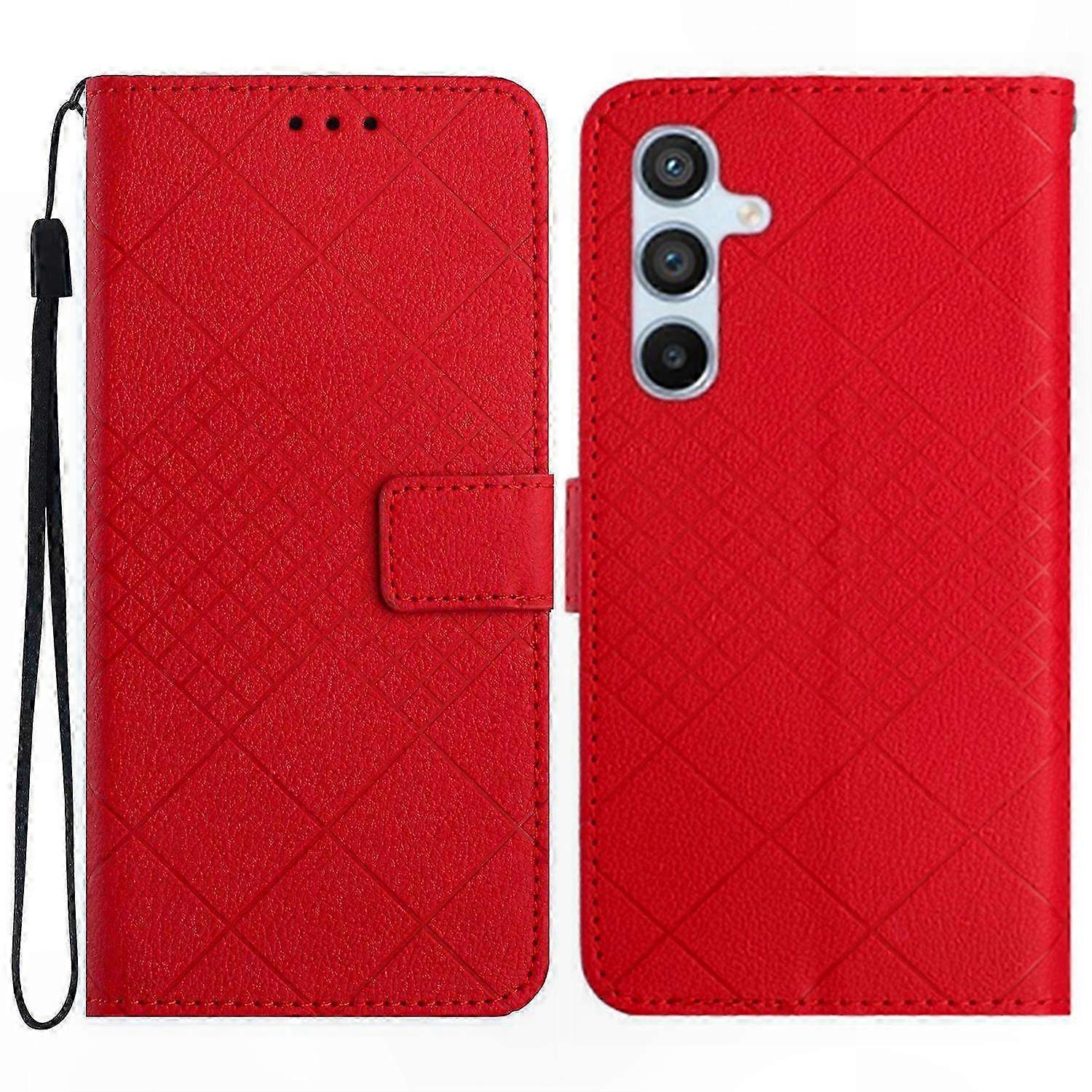 Brieftaschenhülle Aus Pu-leder Für Galaxy A17, Klapphülle Mit Geprägtem Muster, Schutzhülle
