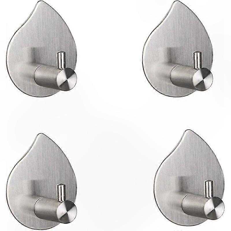 Selbstklebender Haken Aus Edelstahl Für Handtücher, Bademäntel, Kleidung – Ideal Für Küche, Bad, Wohnzimmer, Wandmontage Ohne Bohren, Robust Und Langlebig.