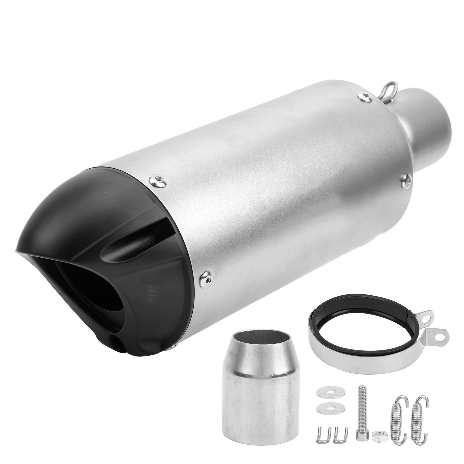 Universelles 1,5-2 Zoll Edelstahl-rohrauspuffendrohr Für Motorräder, Sc-stil, Titan-finish - Modifikationsendrohr