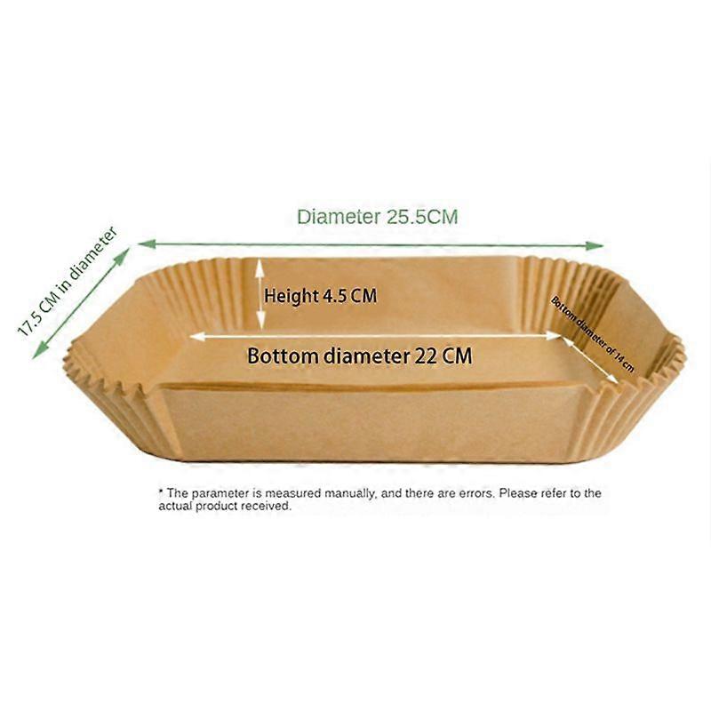 200-teiliges Einweg-backzubehör Für Heißluftfritteusen Von Foodi, Papierbackbleche, Einweg-gebäckformen, Antihaftbeschichtete Küchenaccessoires, 200er-packung Für Heißluftfritteusen