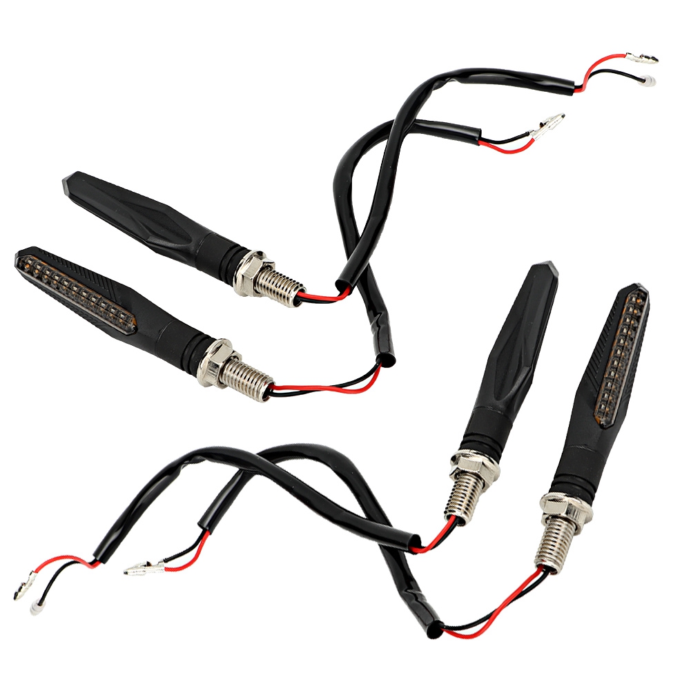 4 Led-blinker Mit Fließendem Wassereffekt Für Motorräder, Dynamische Blinker, Kurvenlicht, 4er-set