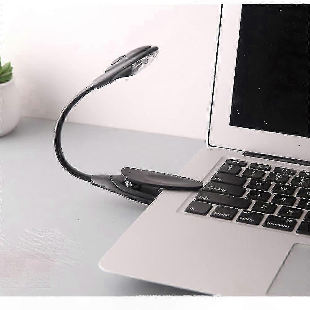 Tragbare Mini-led-leselampe Für Reisen Und Lernen, Mit Praktischem, Verstellbarem Clip, Kompaktes Design