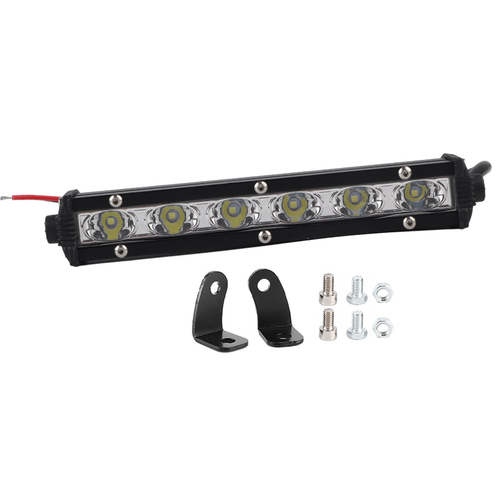 7-zoll-led-lichtleiste (18 W, 6 Leds, 6000 K, Weiß) – Schutzart Ip67 – Ultraflache Arbeitsleuchte Für Offroad-einsätze, Boote Und Autos