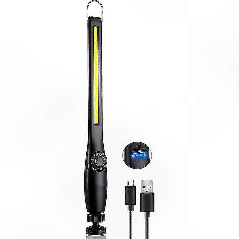 Wiederaufladbare Led-arbeitsleuchte Mit Usb-anschluss, Drehschalter, Magnetfuß Und Haken Für Autoreparaturen Und Heimwerkerarbeiten