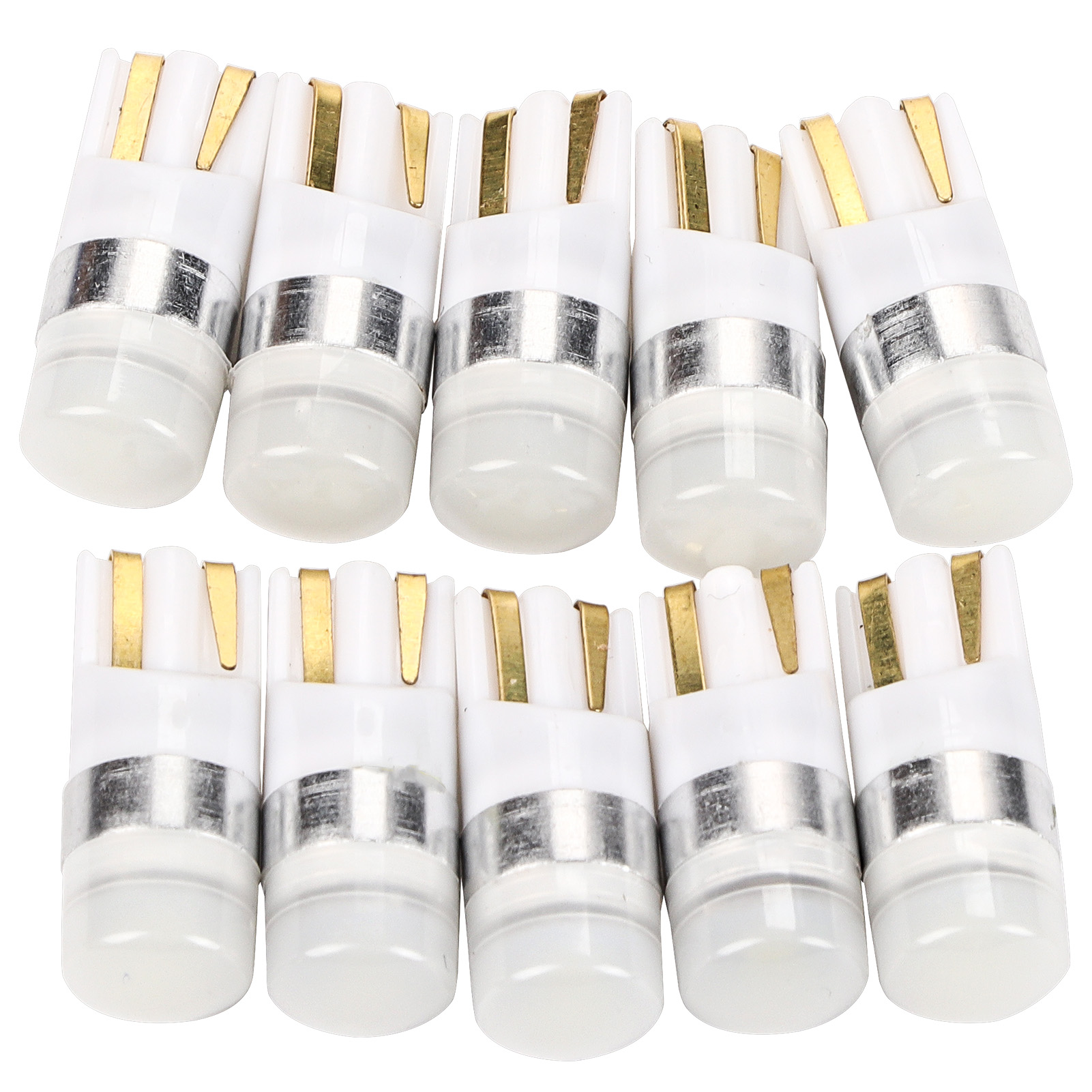 10 Superhelle 2835 2smd Led-lampen Für Positionsleuchten, Blinker, Rück- Und Rückfahrscheinwerfer T10 (10er-packung)