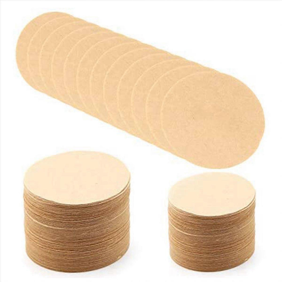 400 Ungebleichte Papierkaffeefilter, Rund, Ersatz Für Kaffeemaschinen