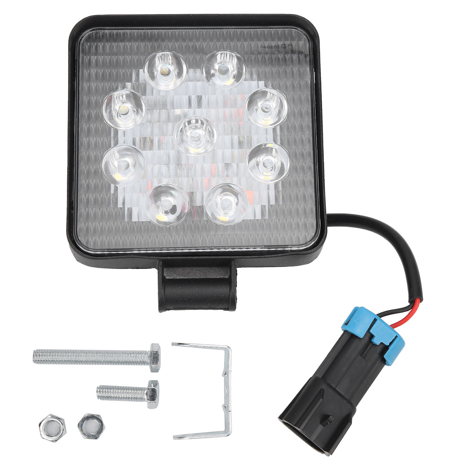 27-w-led-scheinwerfer Für Autos, Arbeitsscheinwerfer, Suchscheinwerfer, Multifunktionale Fahrleuchten, Quadratisch, Universell