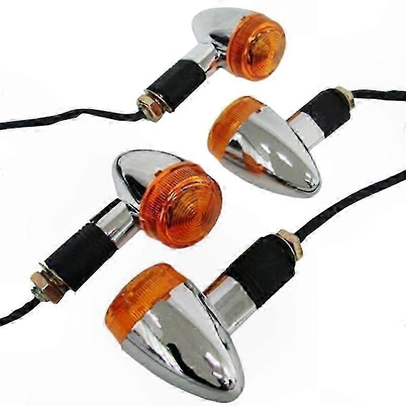 Blinker Vorne Und Hinten Für Chopper-motorräder, Chrom, 4er-set, Custom-zubehör
