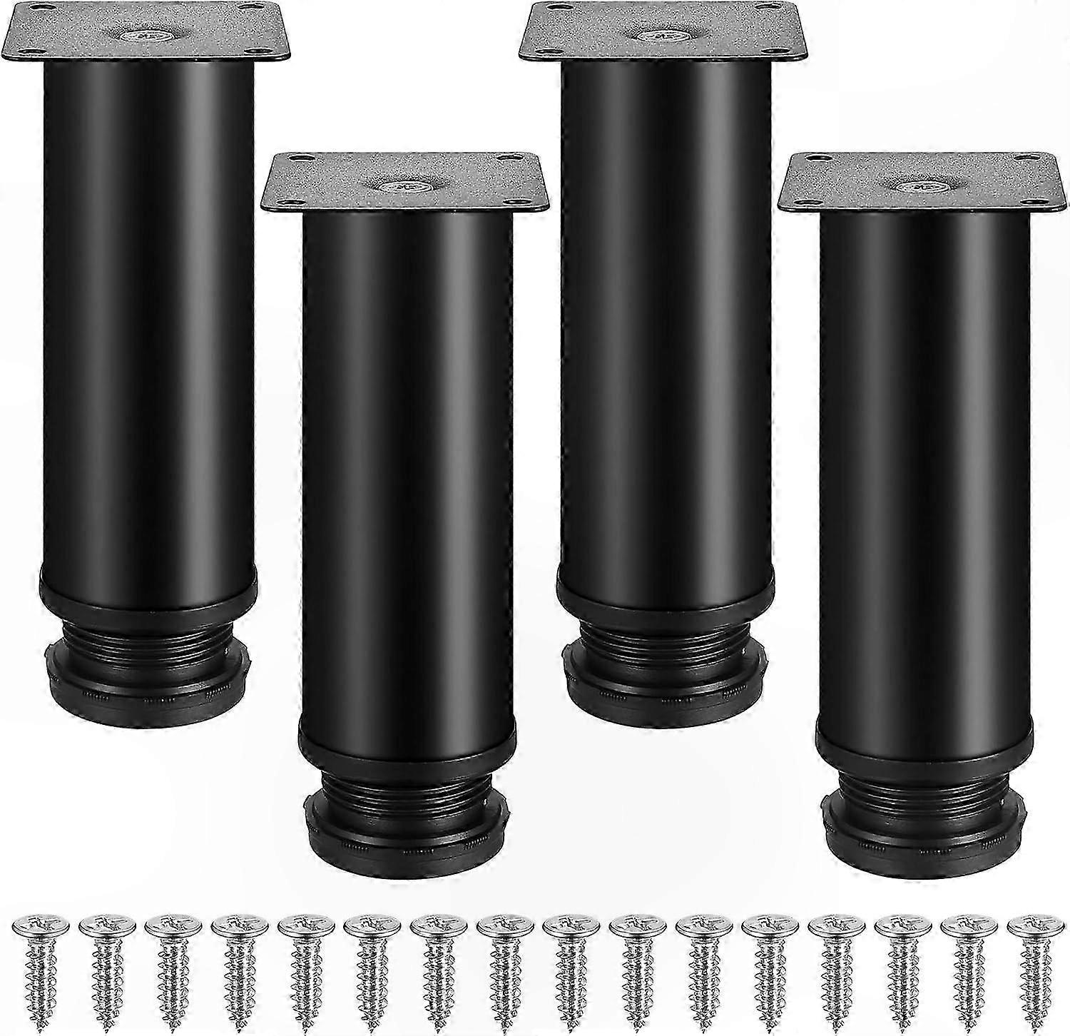 Verstellbare Möbelbeine Aus Edelstahl, Set Mit 4 Tischbeinen Aus Metall, 10 Mm Stütze Für Sofa, Bett Und Arbeitsplatte.