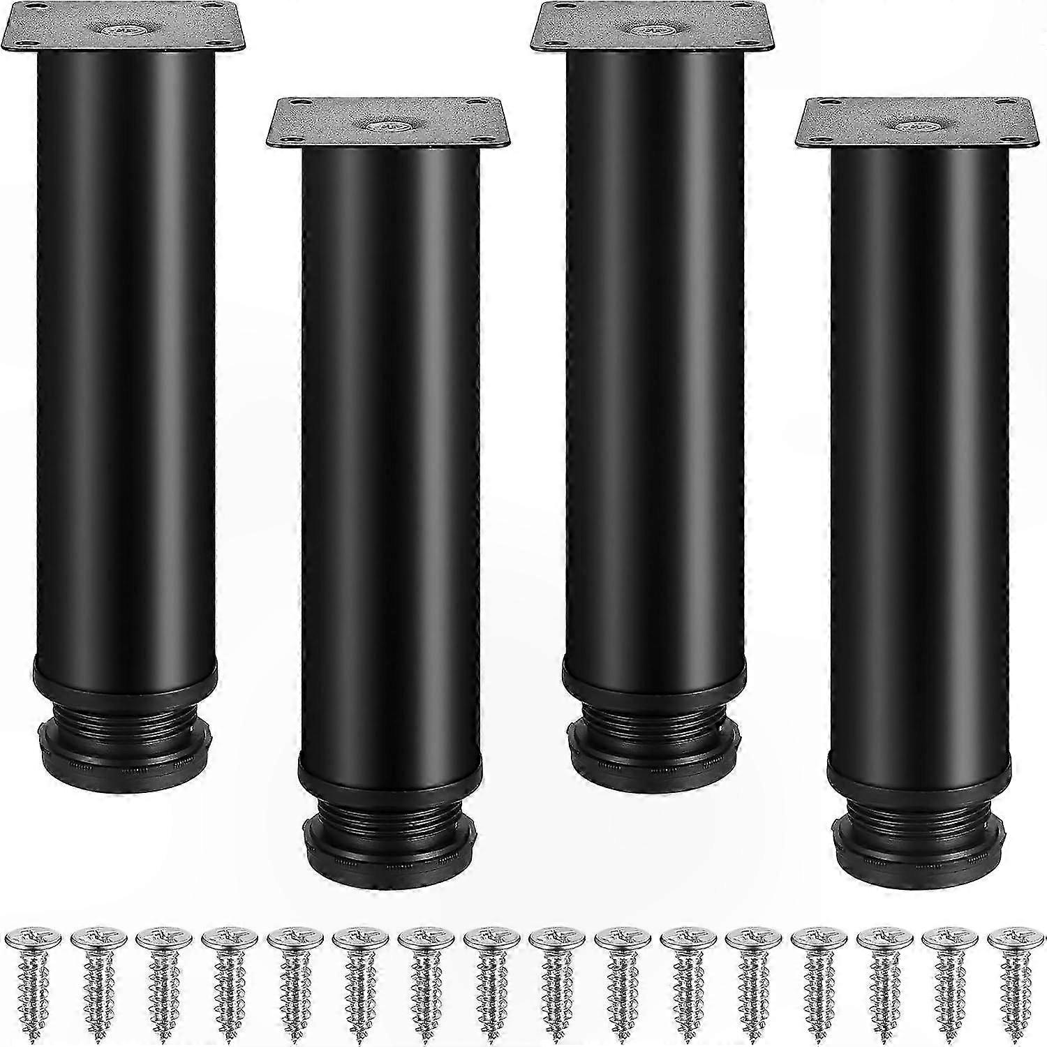 Verstellbare Möbelfüße Aus Edelstahl, Set Mit 4 Tischbeinen Aus Metall, 10 Mm Hohe Schrankstütze, Ideal Für Sofas, Betten Und Arbeitsplatten.