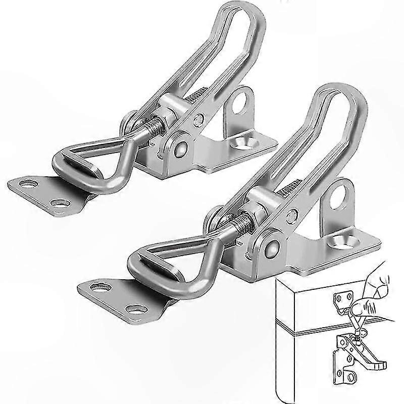 Robuste Edelstahl-lüftungsöffnung, Set Mit 2 Metallhebelklemmen, Sichere, Rostbeständige Befestigung Für Die Montage Und Klemmung Unter Hoher Belastung.