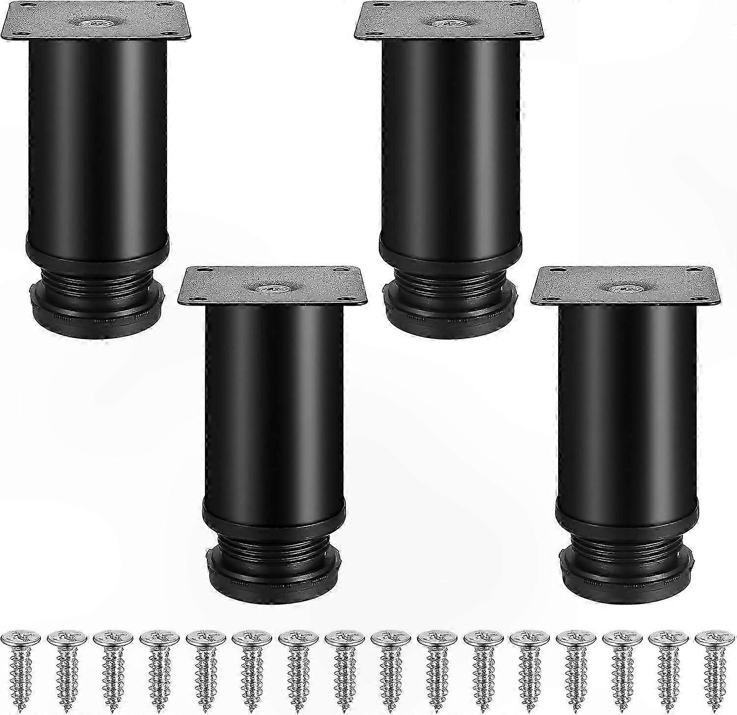 Verstellbare Möbelfüße Aus Edelstahl, Set Mit 4 Tischbeinen Aus Metall, 10 Mm Hohe Schrankstütze Für Sofas, Betten, Arbeitsplatten.