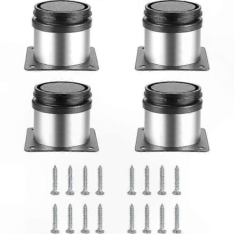 Set Mit 8 Verstellbaren Möbelfüßen Aus Edelstahl, Teleskopstützen Für Schränke, Regale Und Küchenmöbel, Höhenverstellbar