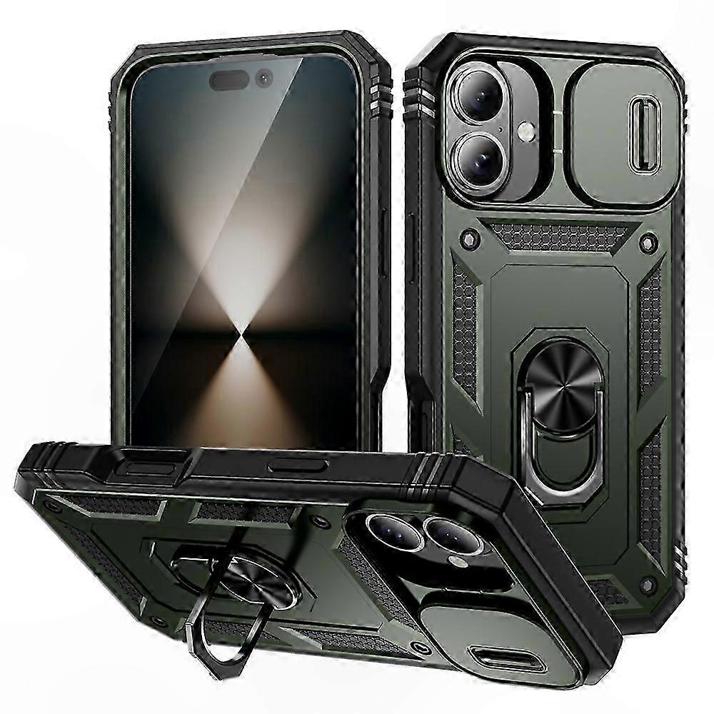 Camshield Hybrid Tpu Pc Hülle Mit Ständer Und Reißverschluss Für 17"-smartphones, Robuster, Stoßfester Schutz