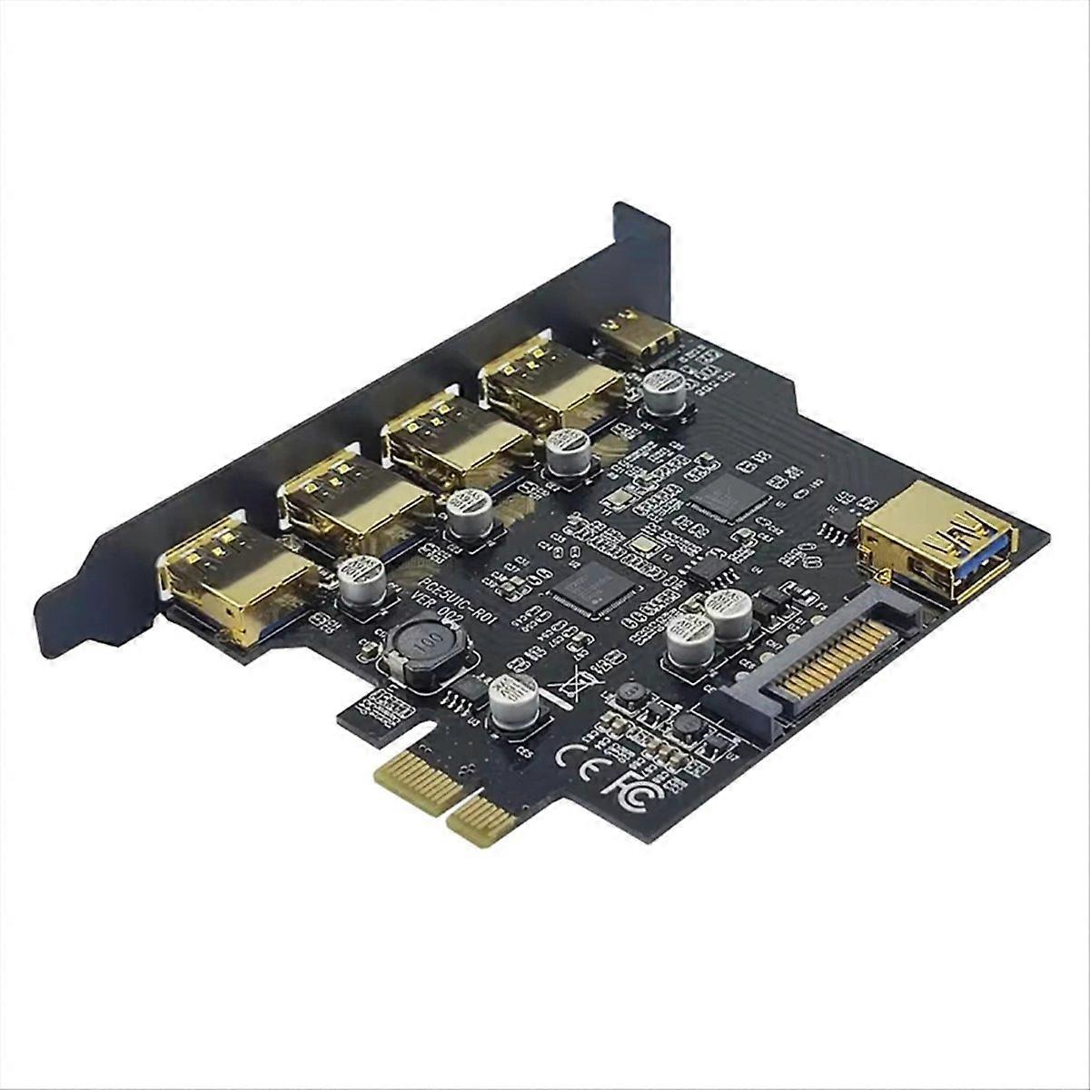 Pcie 1x Auf Usb 3.2 Typ-c Erweiterungskarte, Usb 3.2 Gen2 Adapter Für Pc, Pci Express Karte Mit High-speed Usb-c Anschlüssen, Interner Computeranschluss, Modell 3.2, Kompatibel Mit Pcie X1, Computerzu