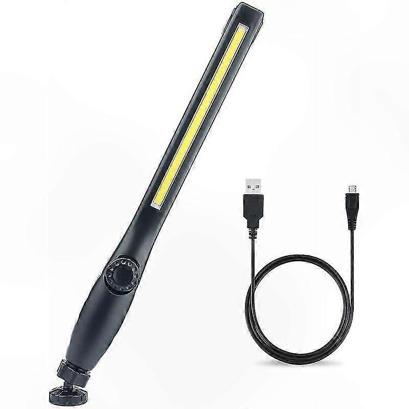 Wiederaufladbare Led-arbeitsleuchte Mit Magnetfuß, Usb-anschluss, 360°-drehung, Verstellbarer Tragbarer Beleuchtung Für Werkstatt, Garage, Außenbereich Und Zuhause