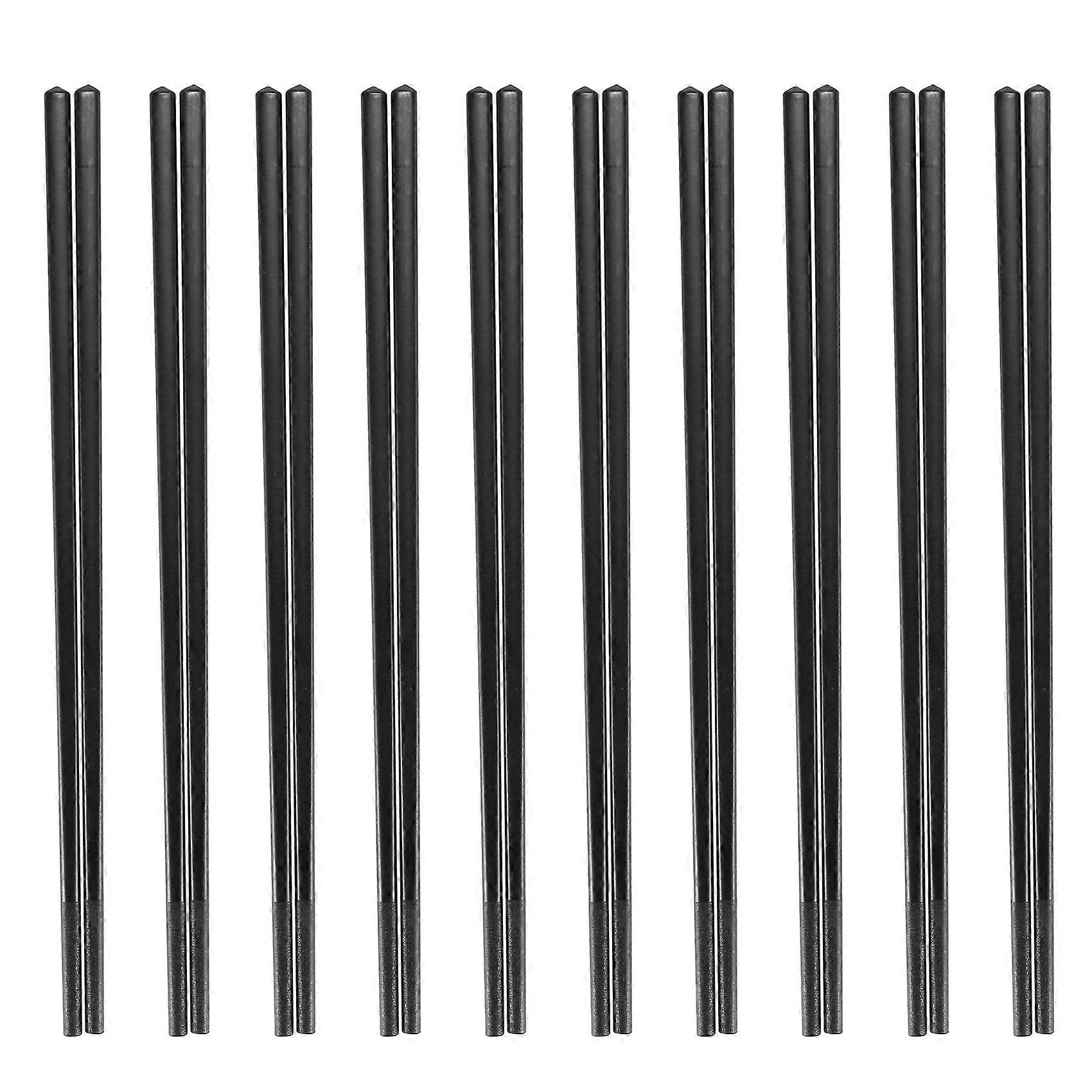 10 Paar Fiberglas-essstäbchen, 24 Cm Lang, Für Anfänger, 10er-pack, Wiederverwendbar, Rutschfest
