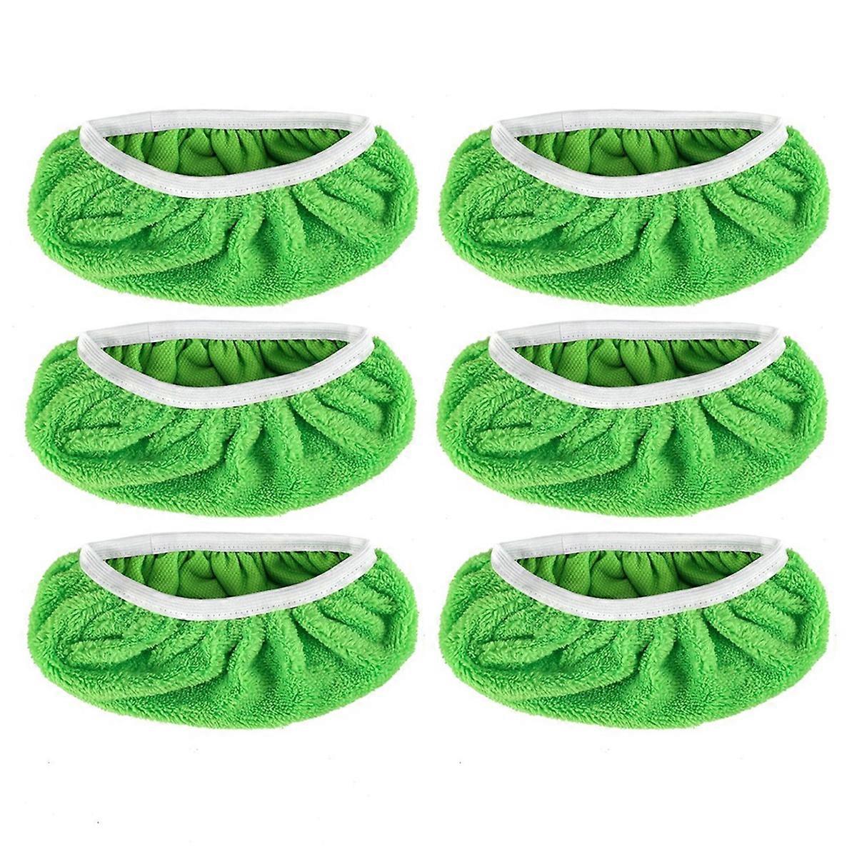 Packung Mit 6 Ersatz-wischmoppbezügen Für Die Haushaltsreinigung, Bodenwischpads, Mikrofaser-wischmopp-nachfüllung, Haushaltspflegeset.